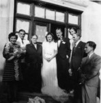 Martesa e Teftës me Kriston, 1940: Liria me Artanin në duar, Aleko, Lenka, Tefta, Kristo, Luiza, Gaqo, Koço